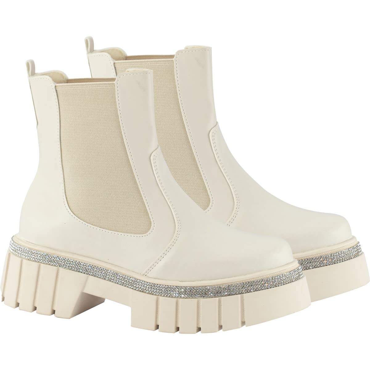 Bota Chelsea Feminina Coturno Tratorado Strass Plataforma em promoção! Veja a oferta e mais achadinhos de Botas 5 Hoje é o melhor dia para comprar Bota Chelsea Feminina Coturno Tratorado Strass Plataforma com aquele preço maroto! Promoção! Aproveite a oferta! 5