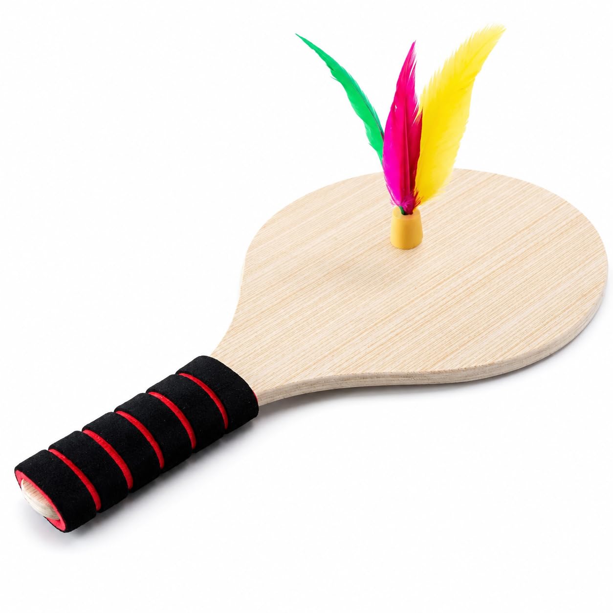 Wooden Badminton Racket for Kids & Adults, Indoor/Outdoor Solid Wood Shuttlecock Paddle for Fitness Training Oak Racket 2pcs+10 Small Balls+Storage Bag-picture-24