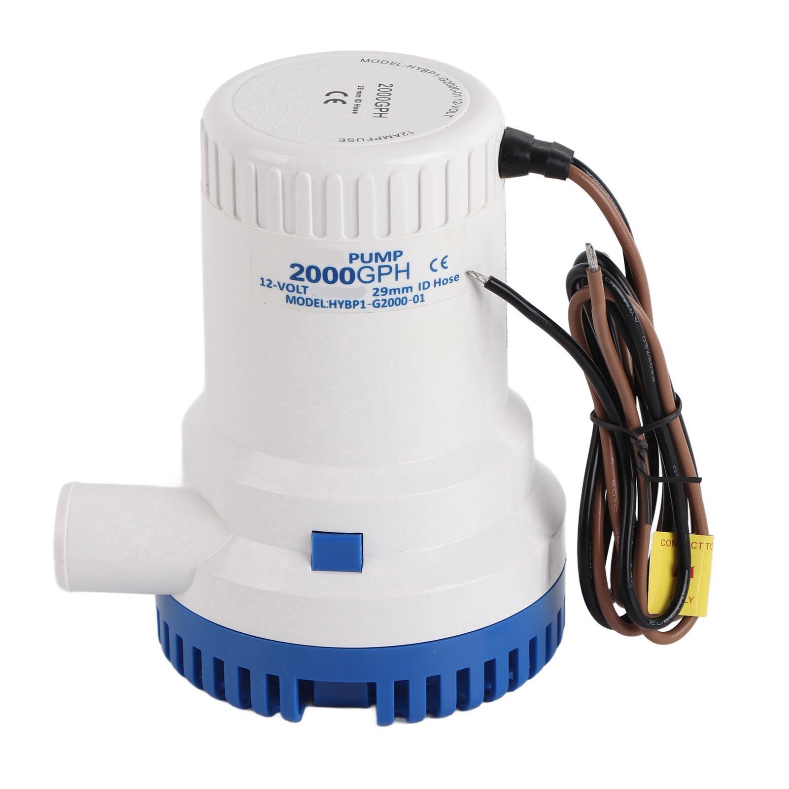 Keenso Bomba de Achique Sumergible de 12V, Diseño Ligero y Duradero