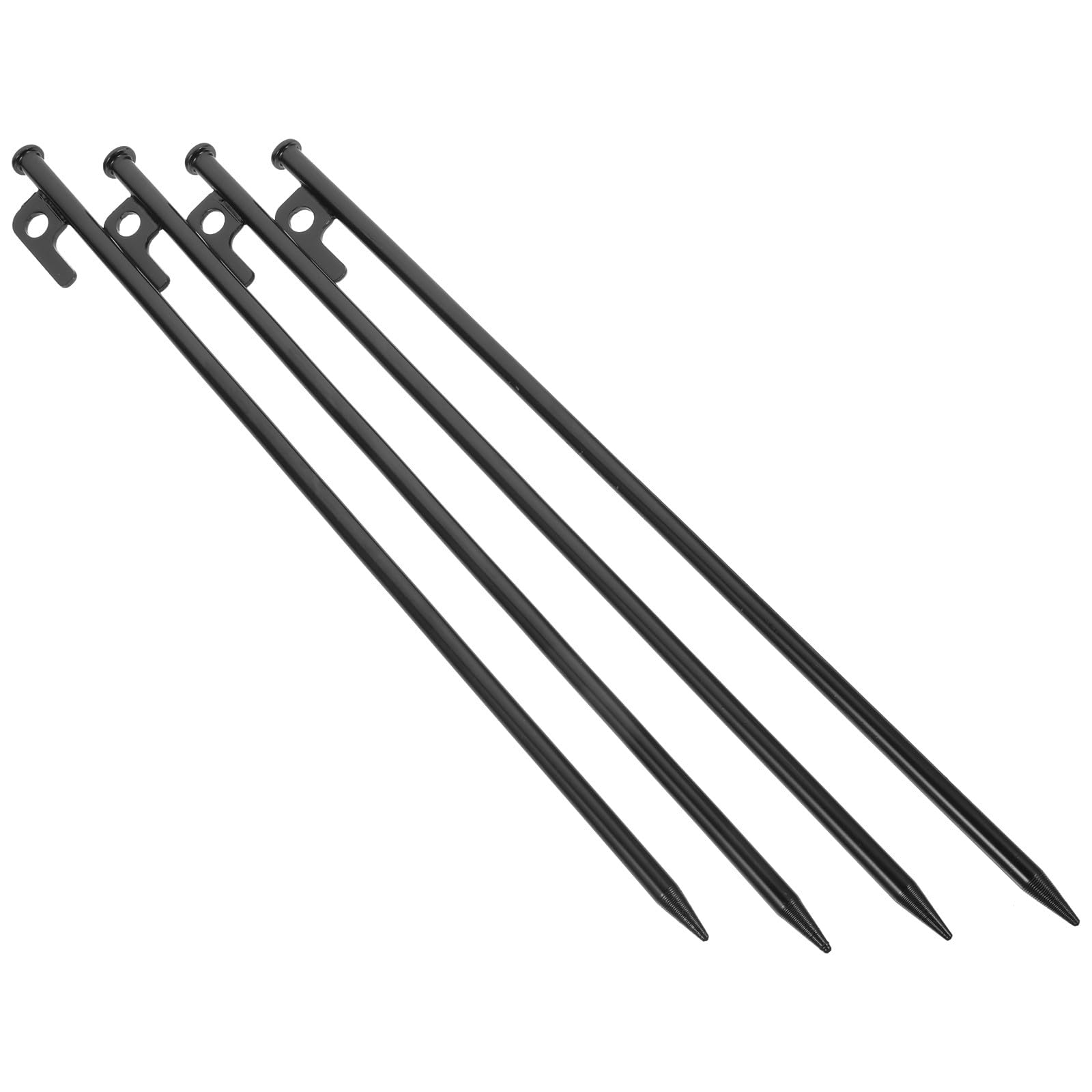 Ciieeo 4 Piquets de Tente en Acier Robustes 40cm pour Camping Extérieur, Faciles à Retirer, Accessoires Indispensables pour Tentes et Auvents