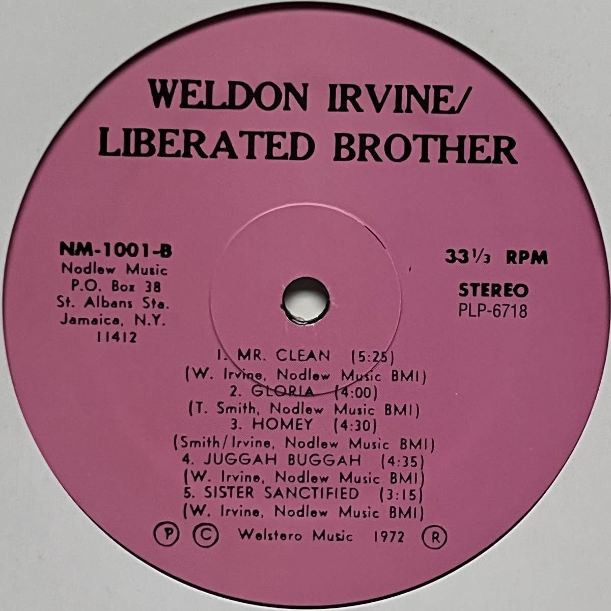 Weldon Irvine 「Liberated Brother」LP Weldon Irvine – Liberated Brother – Vinyl (LP, Album, Stereo