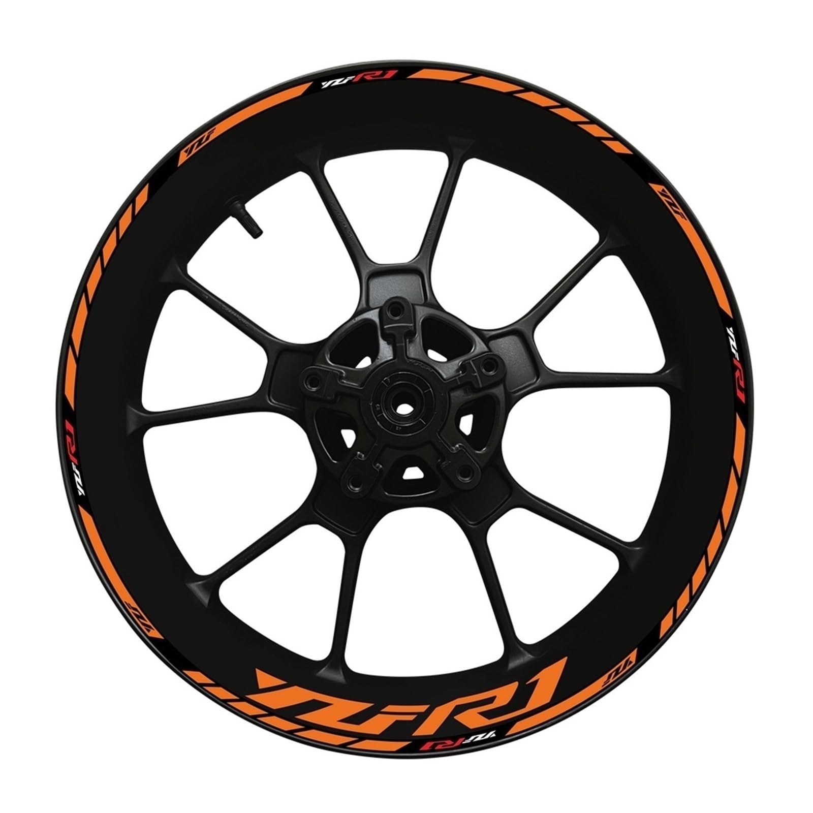 Motorcycle Thickened Edge Outer Ring Reflective Sticker Stripe Wheel Decals for Yamaha YZF R1(Color18)