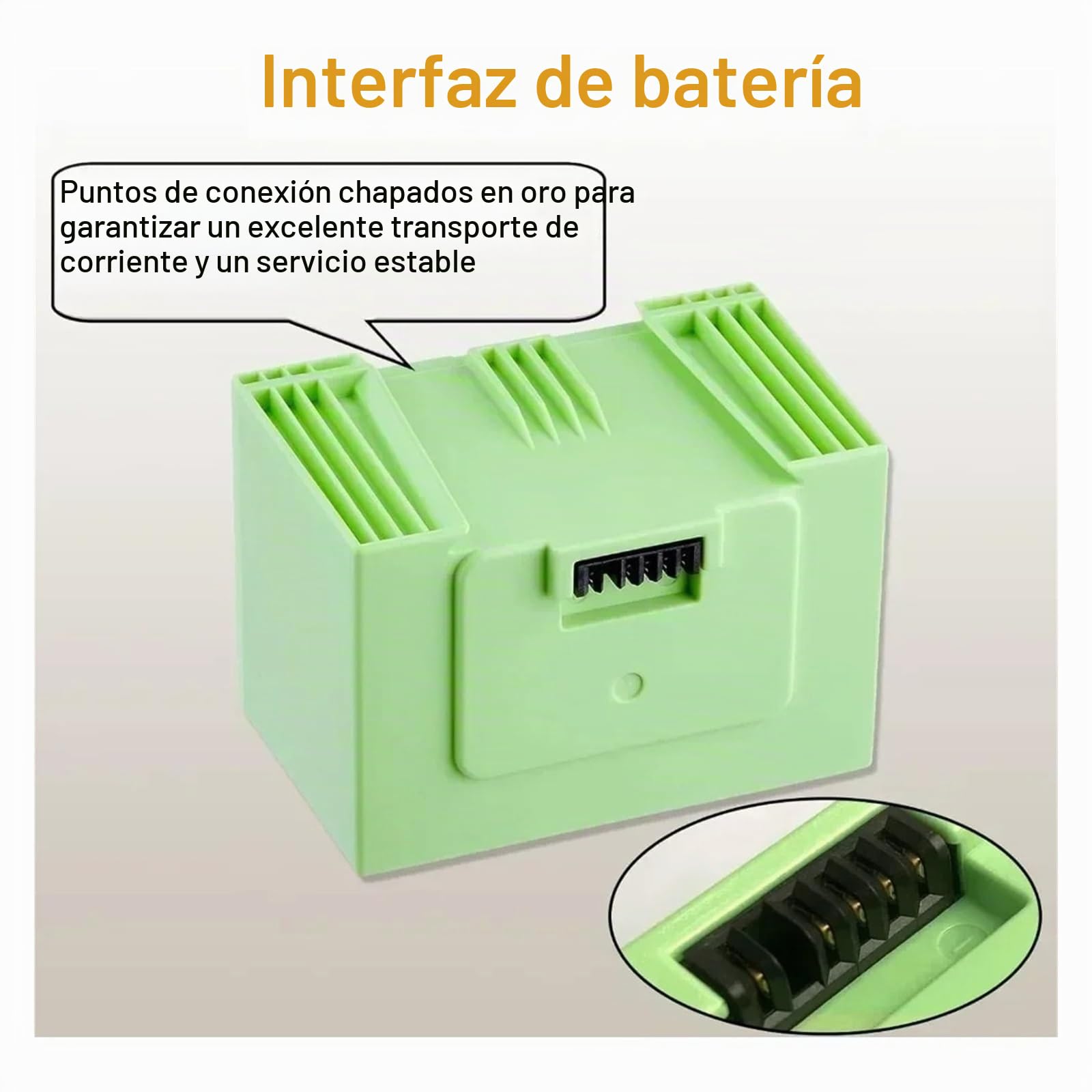 Batería De Repuesto Original De Iones De Litio De 14,4 V Y 5000 MAh, Compatible con IRobot Roomba Serie E E I, Robot Aspirador Y Fregador.(1800mAh)
