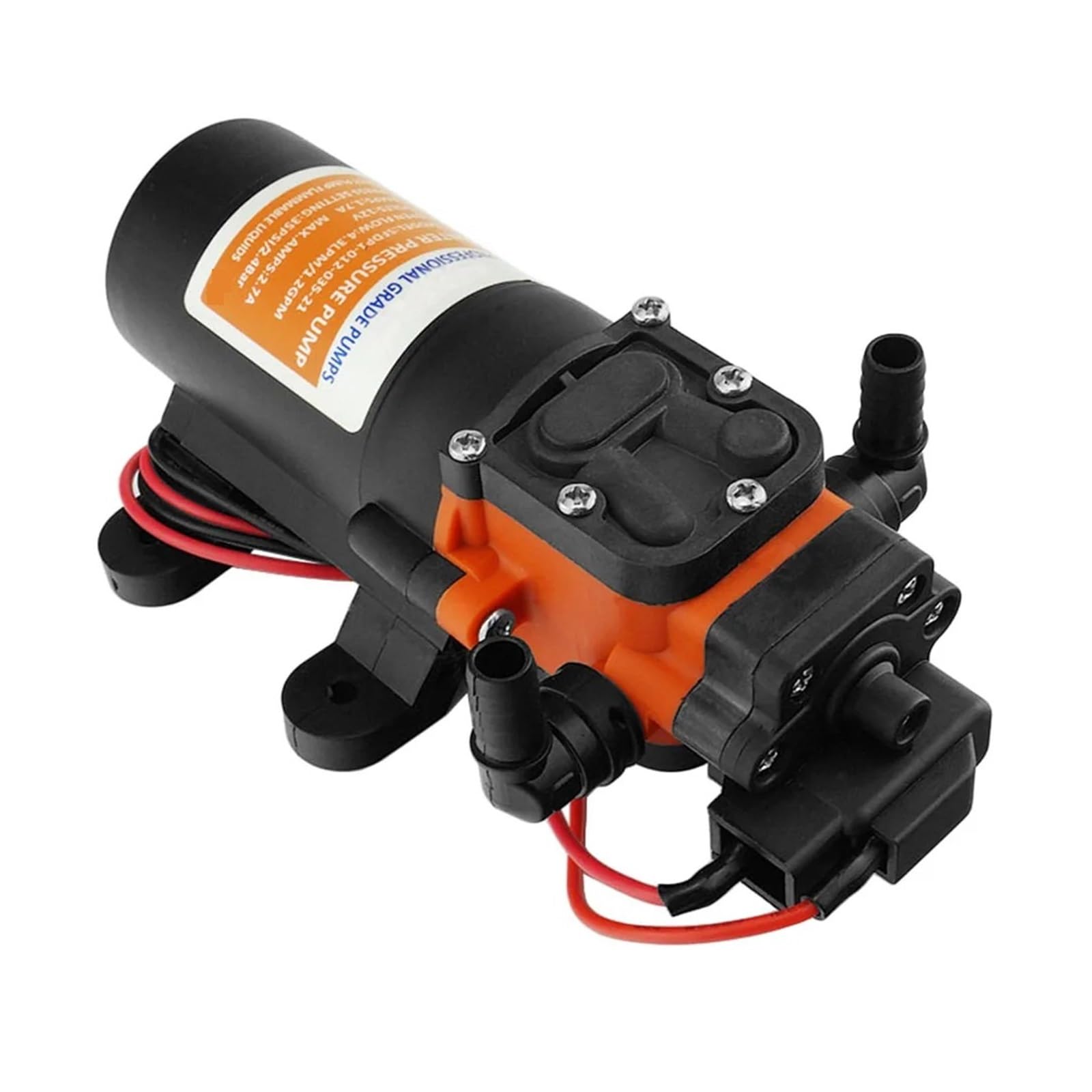 Cczrd 24V Sfdp2-010-040-21 Boat Accessories 40 Psi 12V Sfdp1-010-040-21 / Marine Diaphragm Pump For Showers Toilets Smooth Operation Flow Steady Reliable(24V Sfdp2-010-040-21)