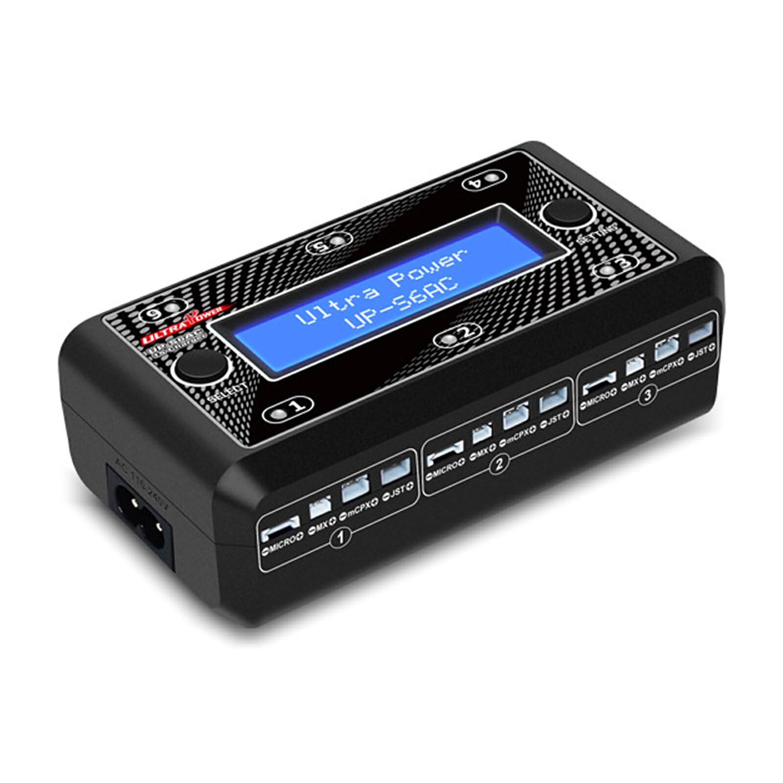 Cargador de batería LiHV con Control inteligente, cargador de batería con pantalla LCD para UP-S6AC, canal LCD, LiPO Digital