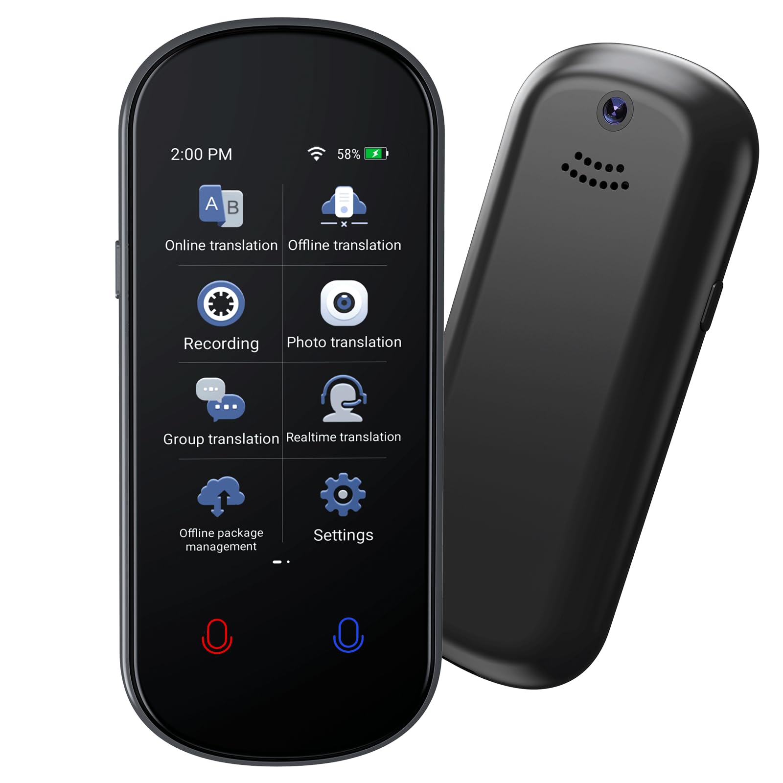 Language Translator Device, AI Instant Translator with 139 Languages Two-Way Real-Time Voice Translation, Online/Offline/Photo/Recording Translation, Portable Translator for Travel Business Learning