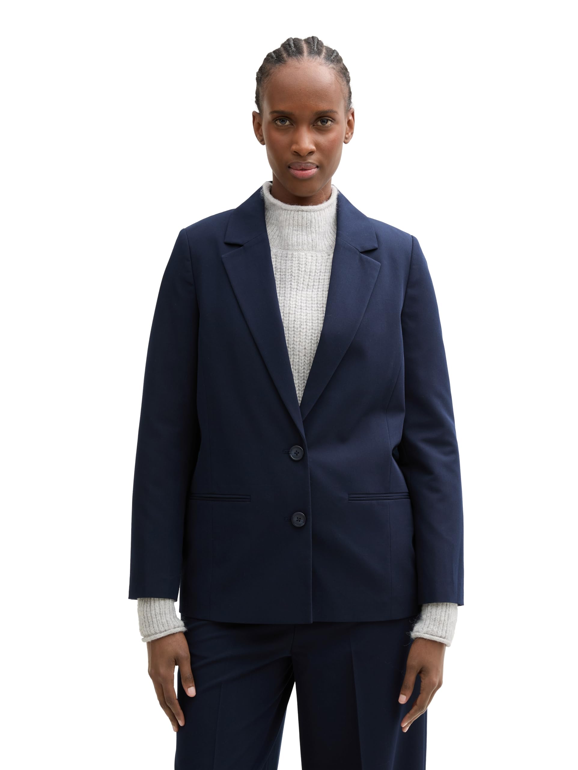 TOM TAILOR Denim Damen Regular Fit Basic Blazer