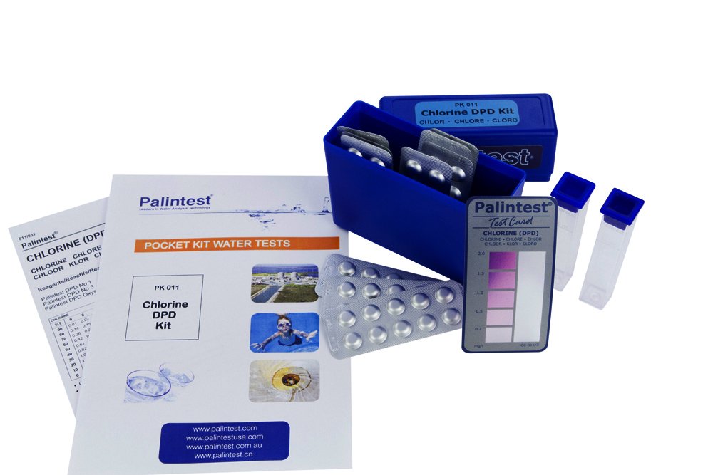 Chlor (DPD), mit Reagenzien, 0 - 2 ppm