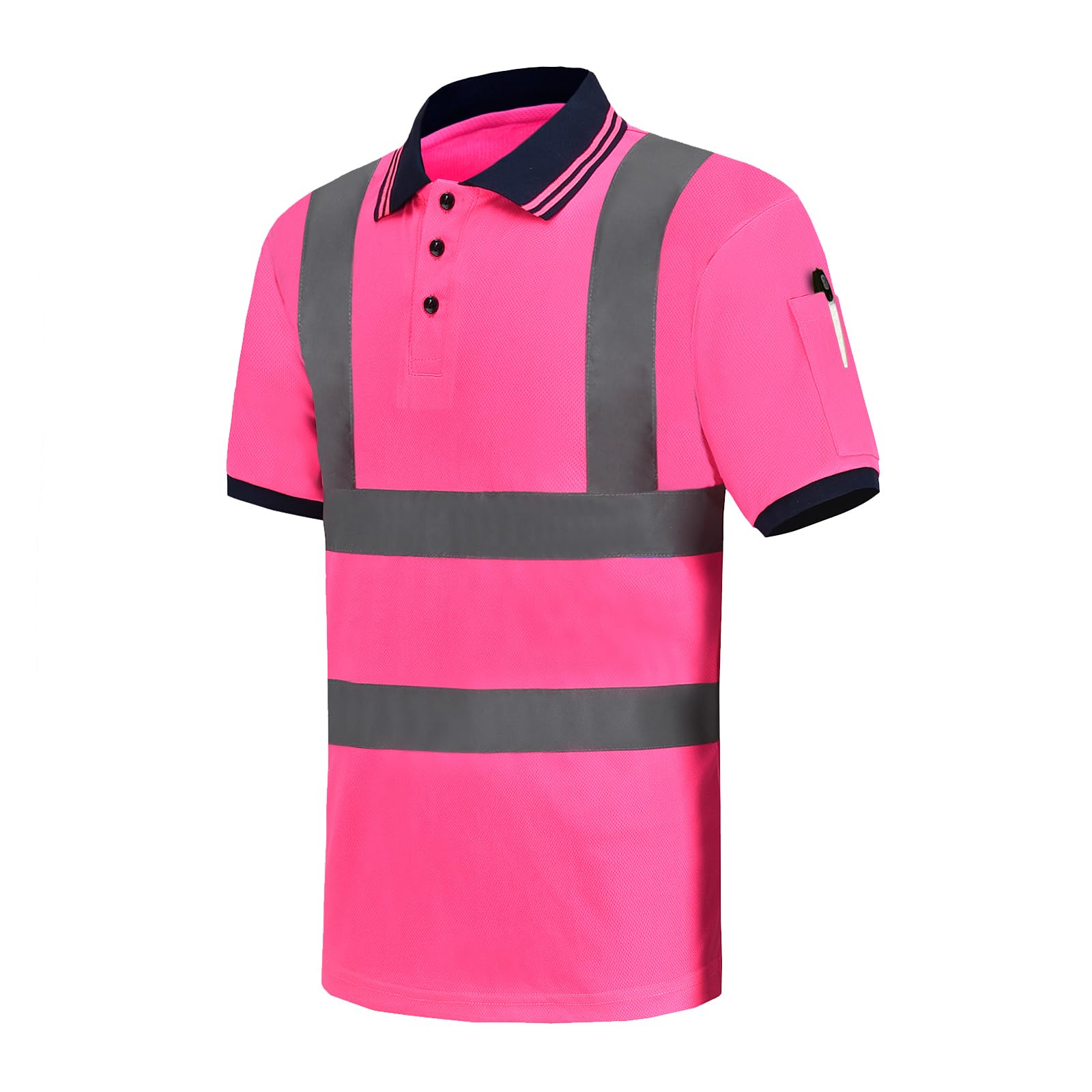 Warnschutz Polo T-Shirt Warnschutzshirt Warnshirt Warnschutz Arbeitskleidung 7 Farben