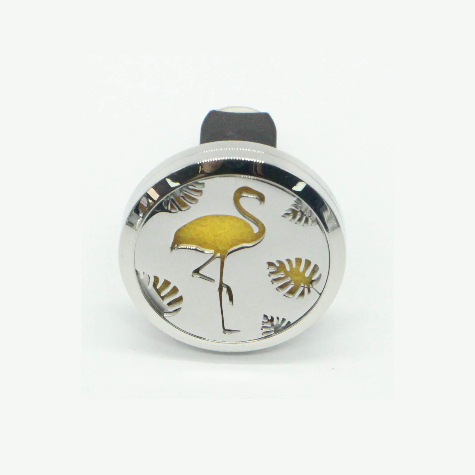 Zen'ArômeFlamingo Clip-On Car Diffuser, Stainless Steel, One Size