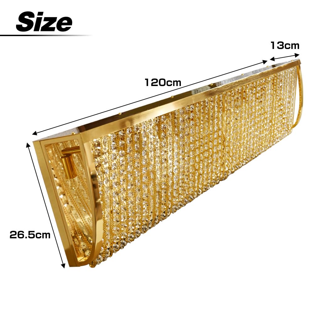 Amazon.co.jp: シャンデリア 120cm ナイアガラ ゴールドメッキ  