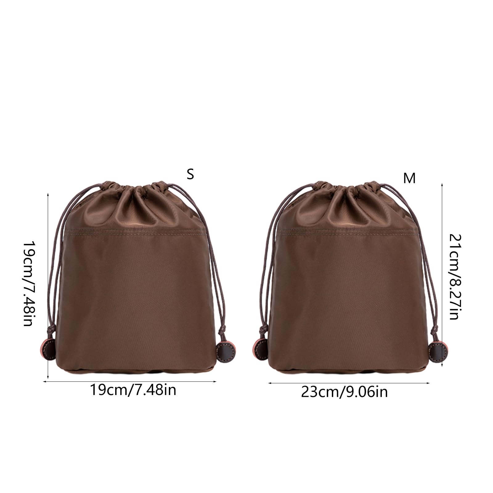 Haiki Inserto per borsa a secchiello, borsa a tracolla con coulisse, borsa a tracolla, borsa interna in nylon