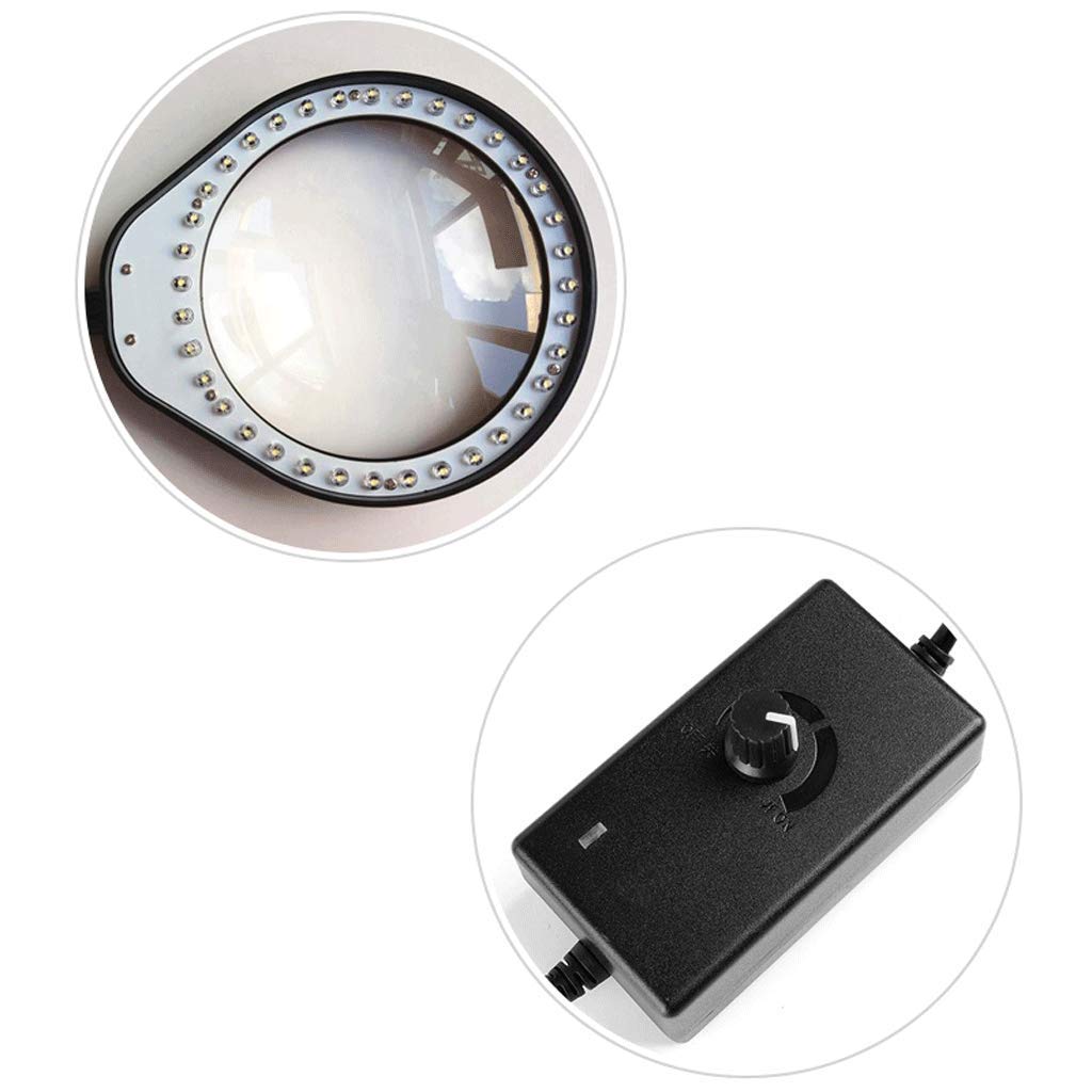 Lente d'Ingrandimento, Lente d'Ingrandimento da Tavolo Lente d'Ingrandimento Nera Pura Lente d'Ingrandimento a Luce LED HD Lente d'Ingrandimento da Lettura Lente d'Ingrandimento da Lettura