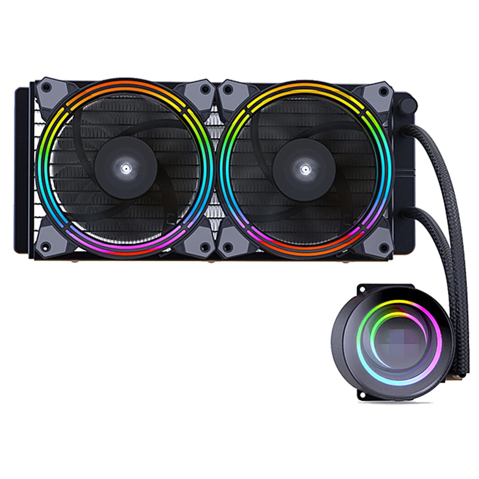Amazon.co.jp: CPUクーラー パソコンケース水液冷却 Aio.240mmの 
