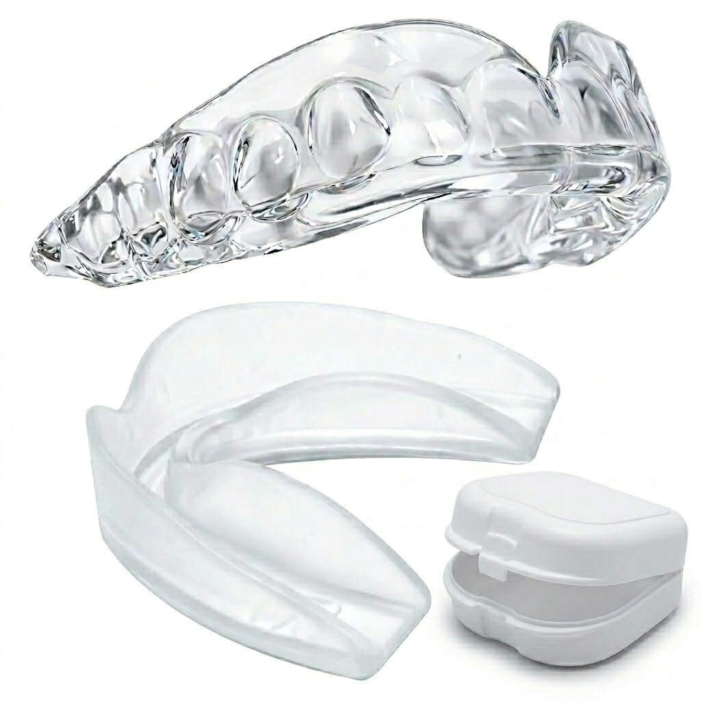 Férula dental para deporte profesional – Pack de 2 – color transparente, seguro – Sin aditivos de color – Compatible con cualquier tamaño de boca – Hecha a medida