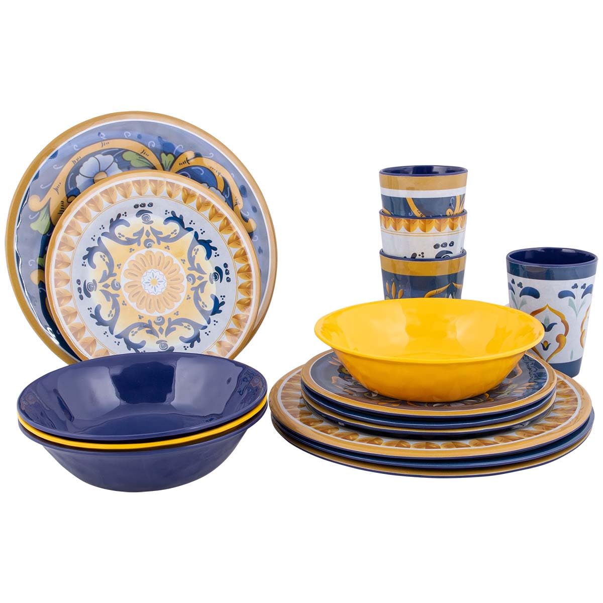 Bo-Camp Geschirrset Sicilian – Sicilian Geschirrset