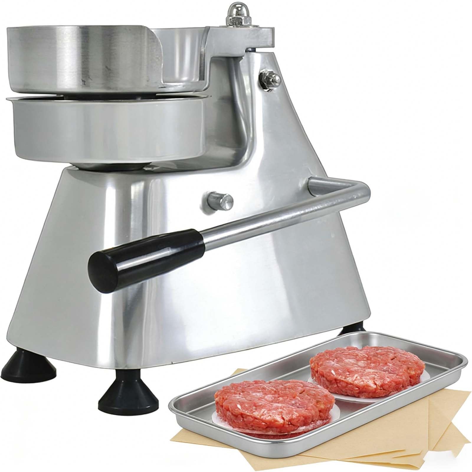 Máquina Formadora De Hamburguesas Y Máquina para Hacer Hamburguesas Comercial. Prensa Manual. Más De 300 Hamburguesas Hora, 3 Tamaños (10, 13, 15 Cm) para Barbacoa(3-Size)