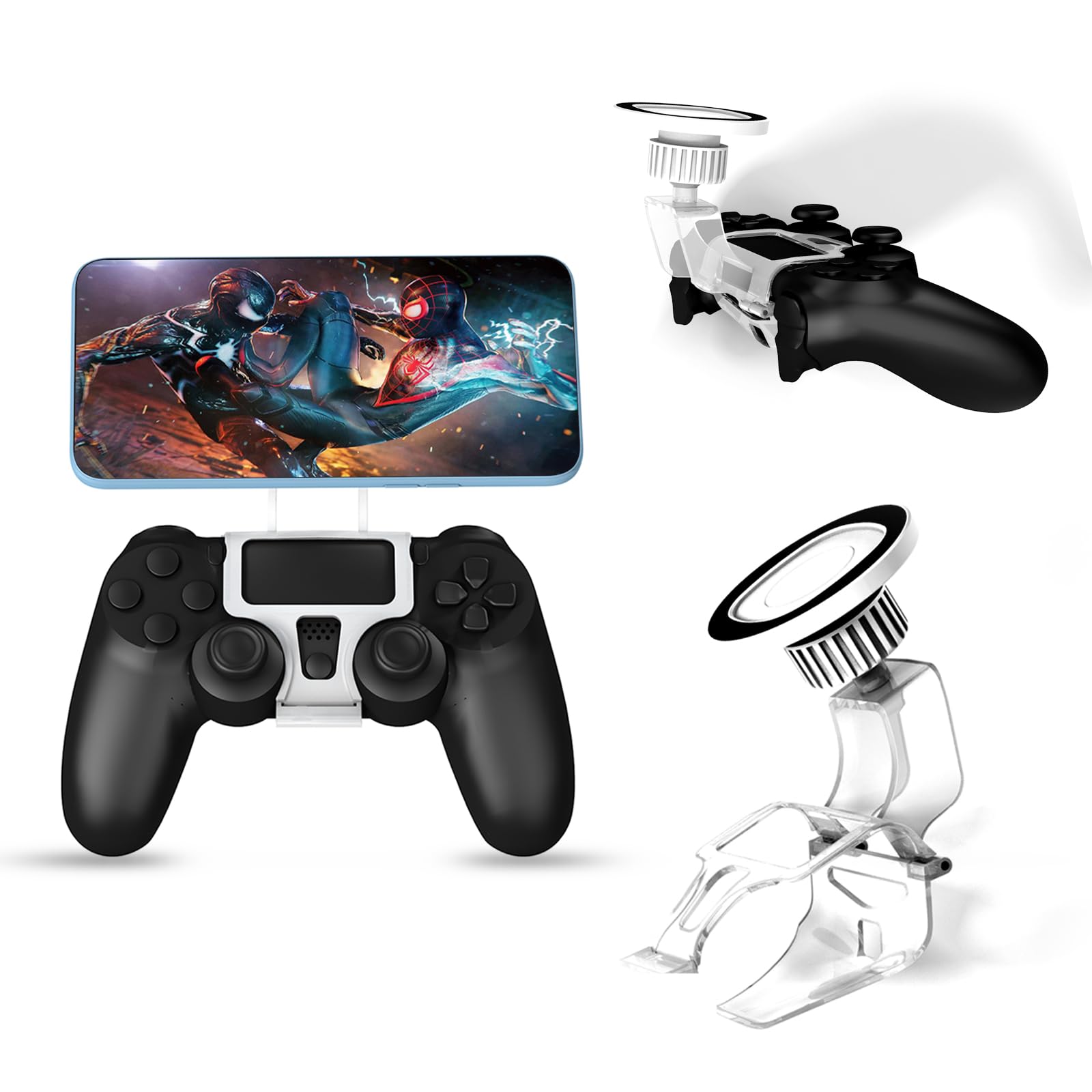 Amazon | PS4スマホホルダー IOS/Android対応 360度調節可能 PS4