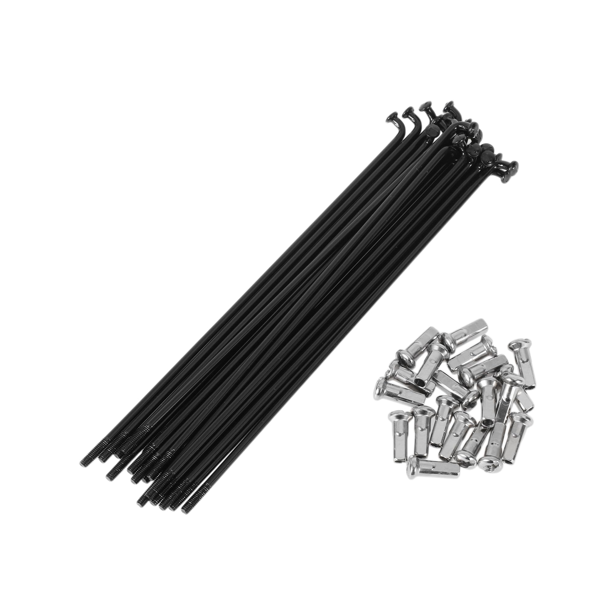INFINAUTO 20 Set 13G Bicycle Spokes 127mm Bike Wheel Spokes 304 Stainless Steel Black