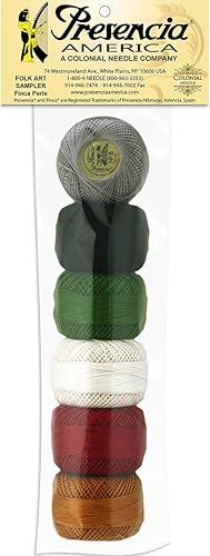 Presencia Finca Perle - Paquete de muestras de hilo de algodón para sashiko, bordado y acolchado (arte popular)