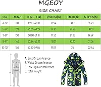 Vista 6 de Chamarras de lluvia ligeras impermeables con capucha para niños de 2 a 14 años
