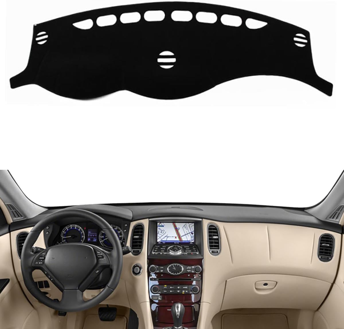 ZhangXD Car Dashboard Cover for Infiniti QX50 J50 2013–2017
