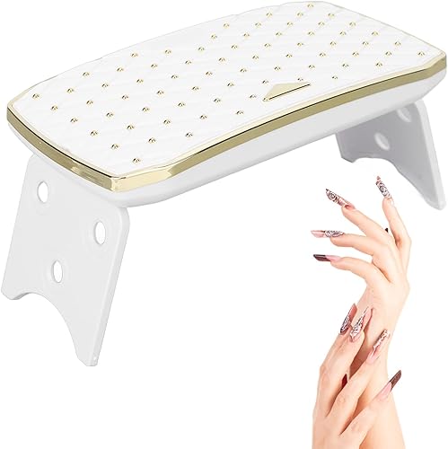 Mini secador de uñas, lámpara LED de uñas de 36 W, plegable, portátil, 12 chips de luz de alta eficiencia, material ABS, blanco