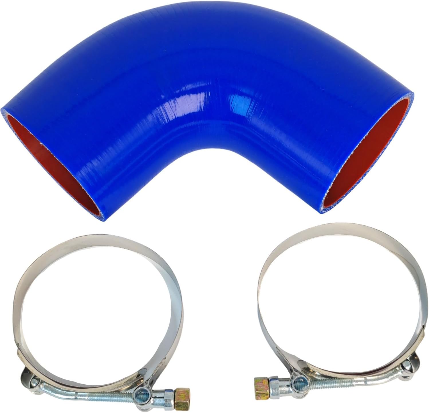 904-130 Intercooler Boot Kit Compatible with Chevrolet GMC Silverado Sierra 2500HD 2001-2008, 3500HD 2007-2008, 3500 2001-2006, 15124211 Classic w/Hose Clamp Inlet Duct Connector Engine