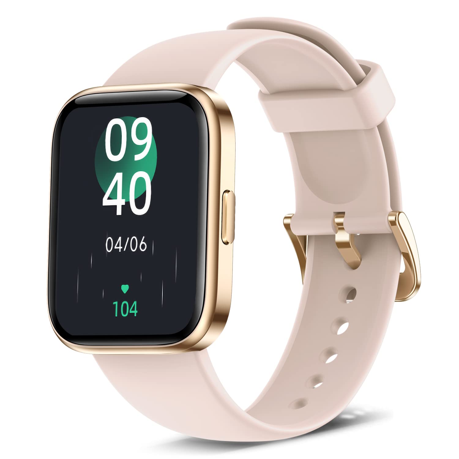 AcclaFit Smart Watch Fitness Tracker with 24/7 Heart Rate Blood Oxygen Blood Pressure and Sleep Monitor, Full Touch 5 ATM Waterproof Smartwatch, Step Counter Watch for Women Men Match with Android iOS