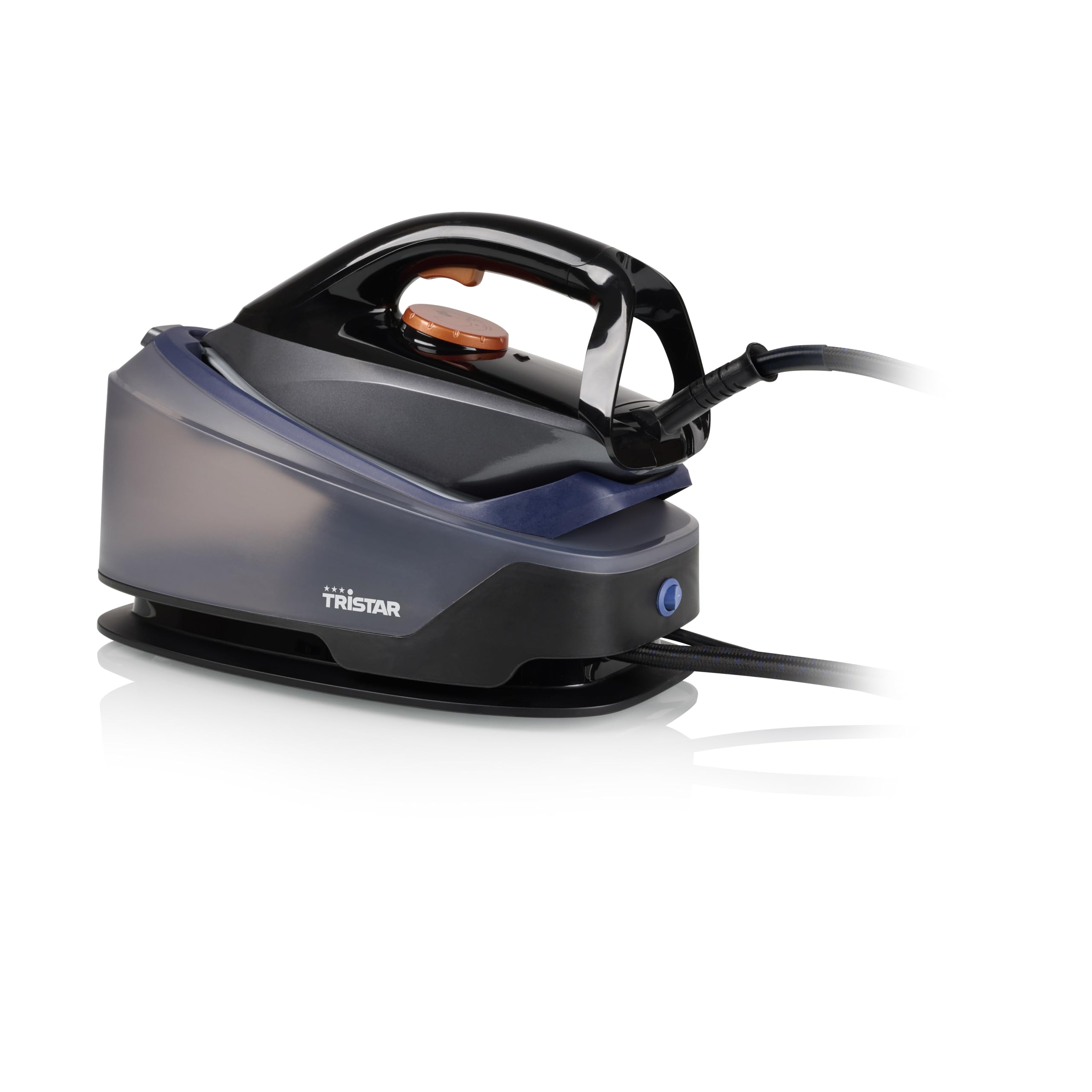 Tristar Centro de planchado, 6,5 bares de presión, Depósito de 1,2L, Suela de Cerámica, Sistema Antical, Apagado Automático, Almacenamiento de Cable, 2200W, ST-8930