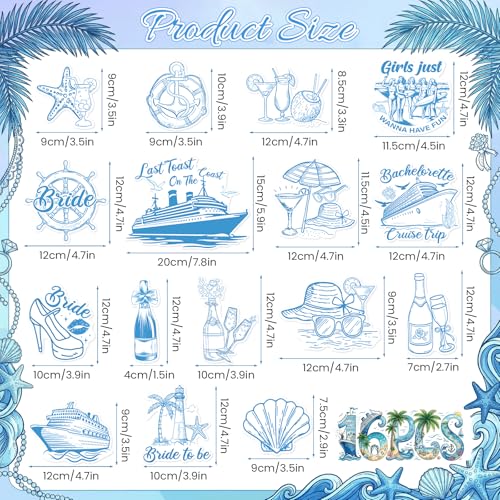 Imanes decorativos azules forma rectangular miniatura 2