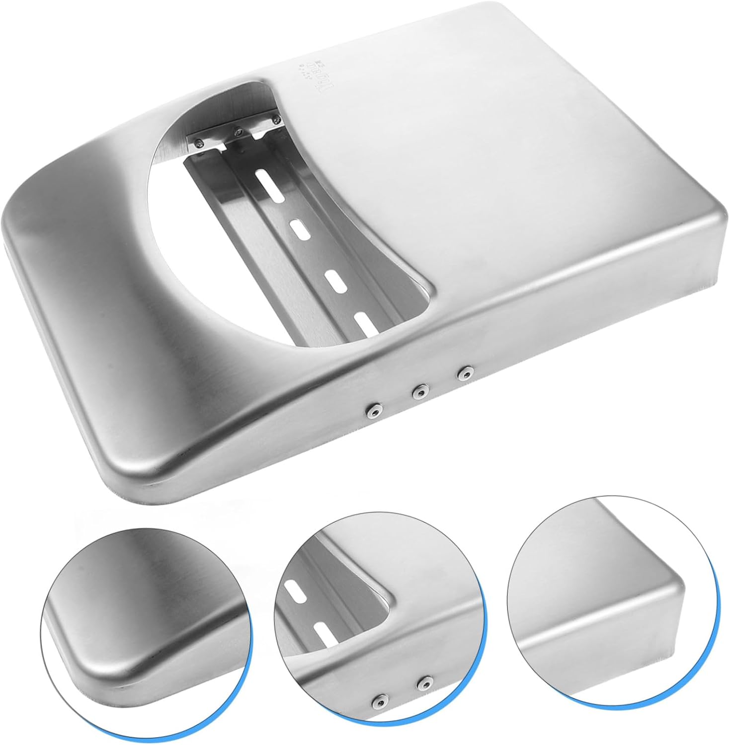 Stainless Steel Toilet Paper Holder Fold Seat Cover Dispenser Wall Mount for Hospital School Restroom