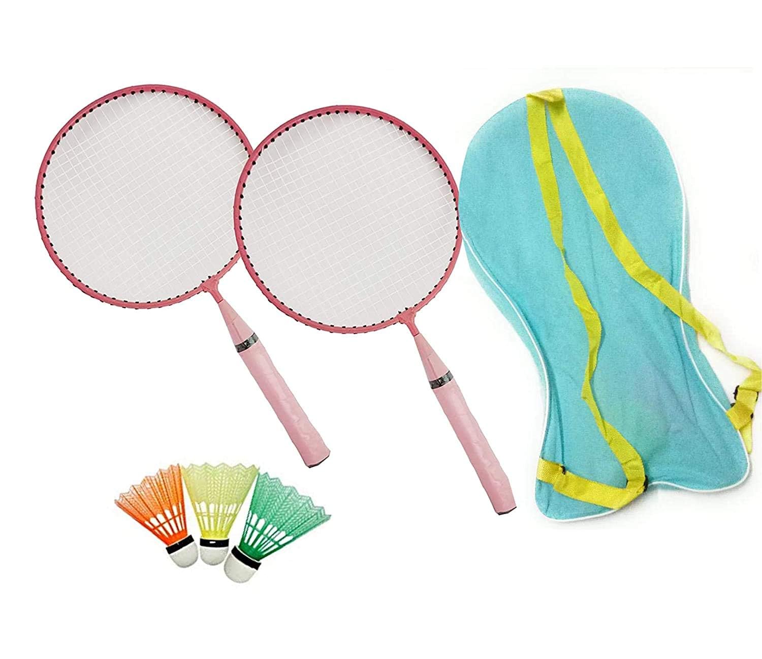 Kids Badminton Set for Indoor and Outdoor Play (2 Badminton Rackets + 3 Plastic Shuttlecock + Carry Bag)-image-15