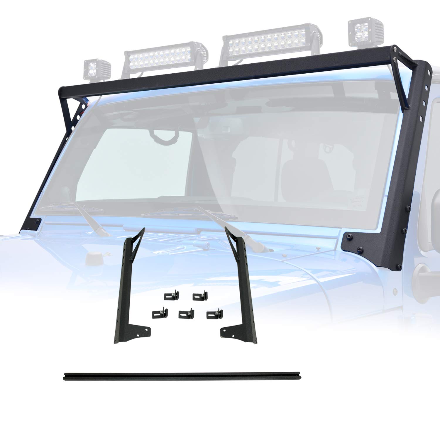 Buy EAG Steel Roof ing Brackets for LED Lights Fit 0718 Jeep Wrangler