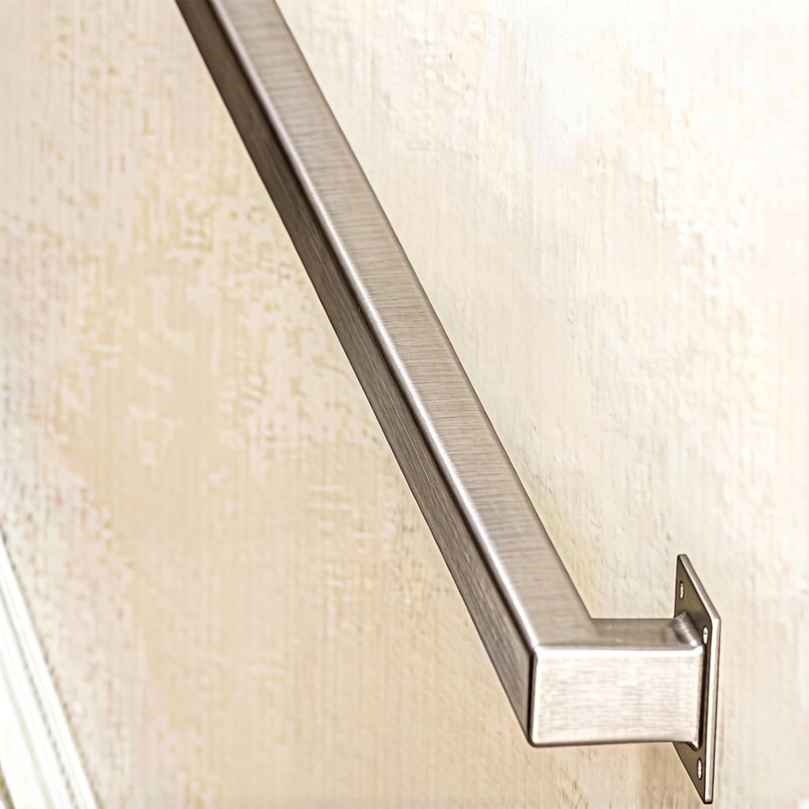 Liyadolaam Women's One Color Sliver Handrail For Indoor And Outdoor Steps 1M 1.5M 2M 2.5M 3M Stairway Railings Safety Banister Grab Bar With Metal Screws(14Ft/420Cm)