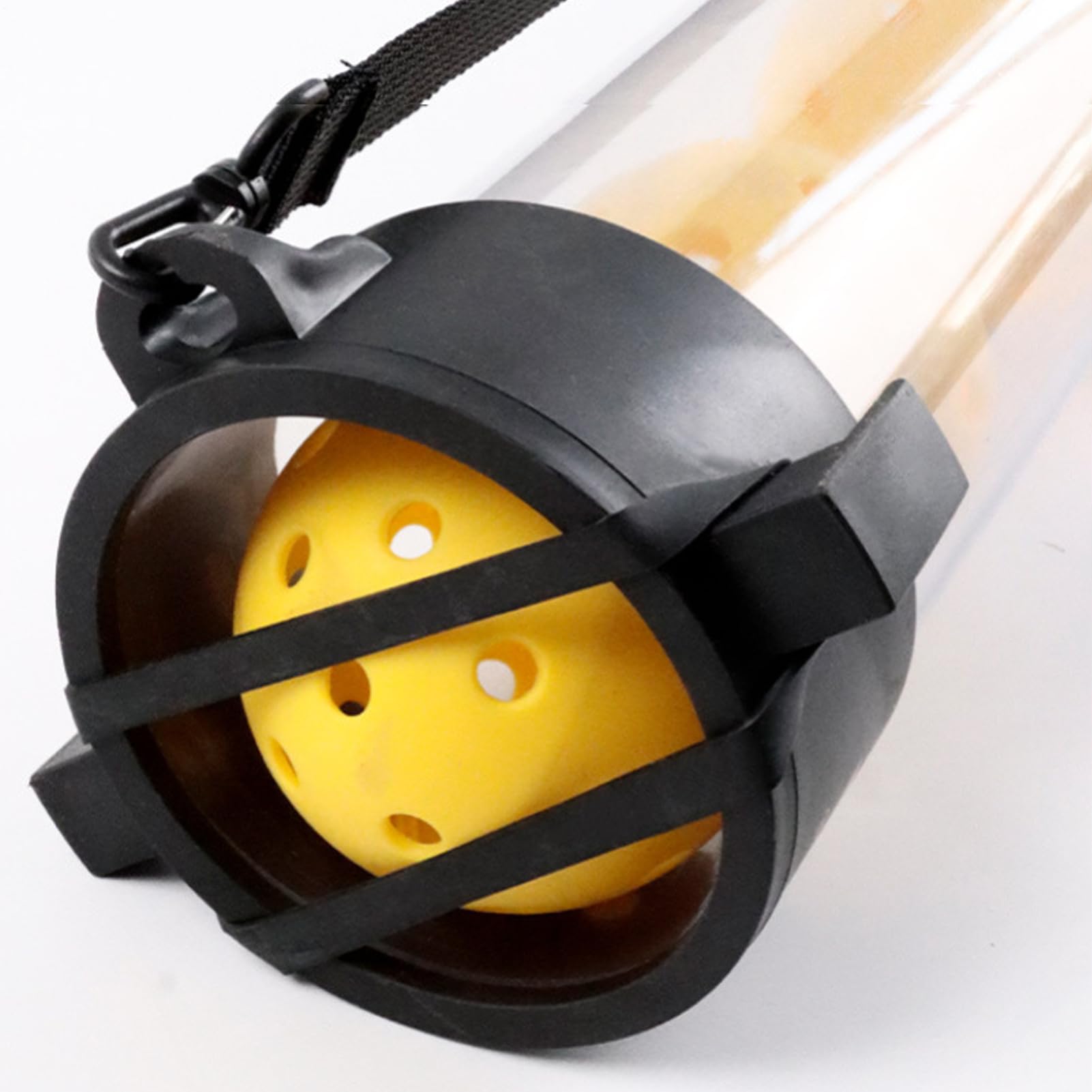 Raccoglitore Di Palline Da Tennis A Tubo Tubo Per Afferrare Palline Da | Tubo Pickleball Rimovibile con Imbracatura Spalla per Operatori da Golf e Istruttori