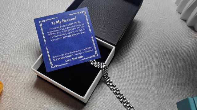 Pulsera de acero inoxidable para hombre con mensaje sincero miniatura 7