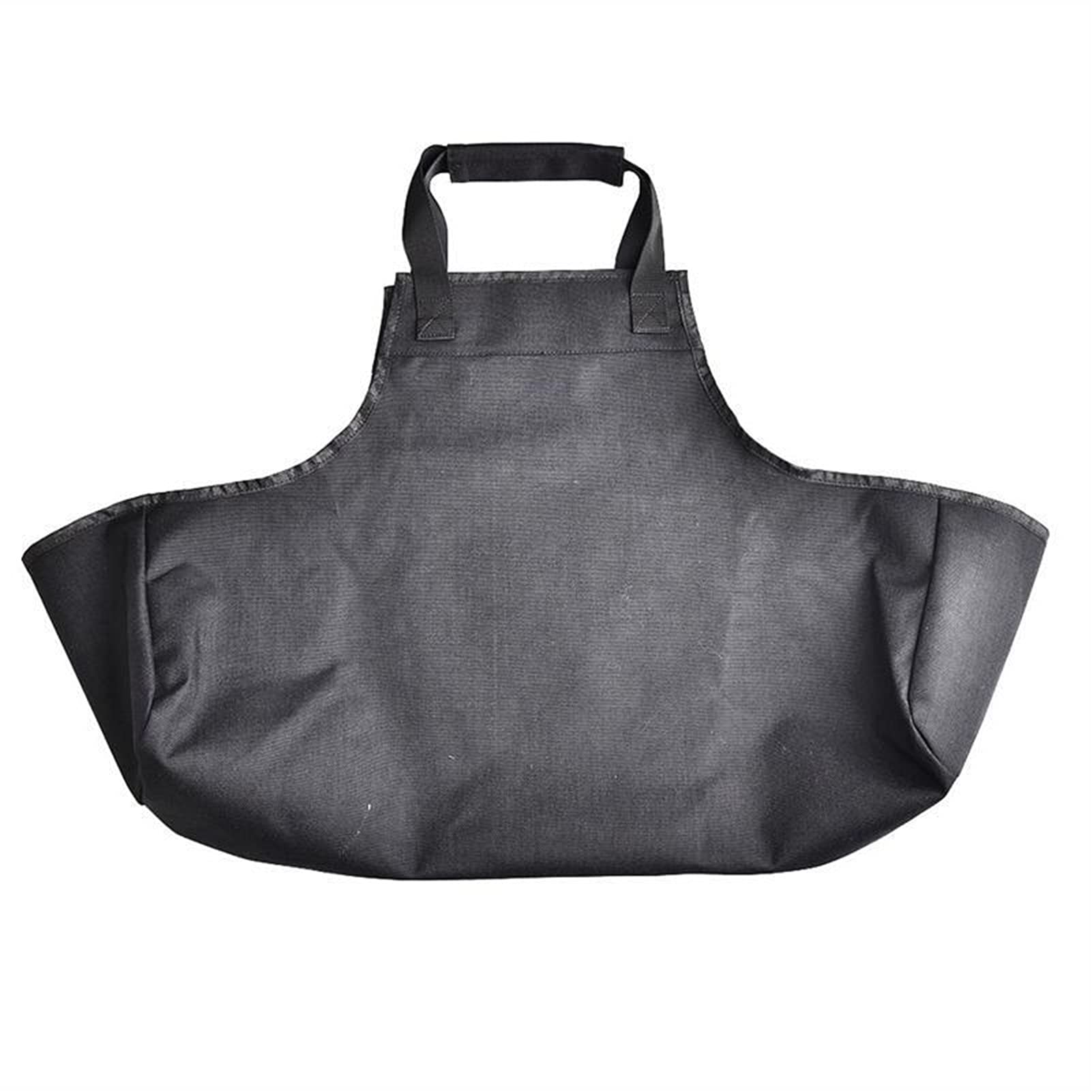 Canvas Firewood Log Carrier, Firewood Tote Bag With Handle Oxford Cloth Black For Indoor Outdoor Camping