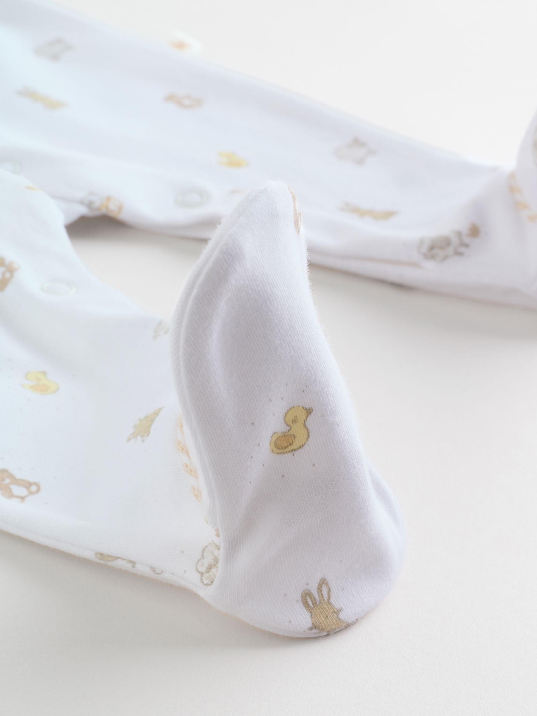 NEXT Unisex Bambino Confezione da 3 Tutine Bebè | Neonato, Standard, Mid Rise, Button, 100% cotone