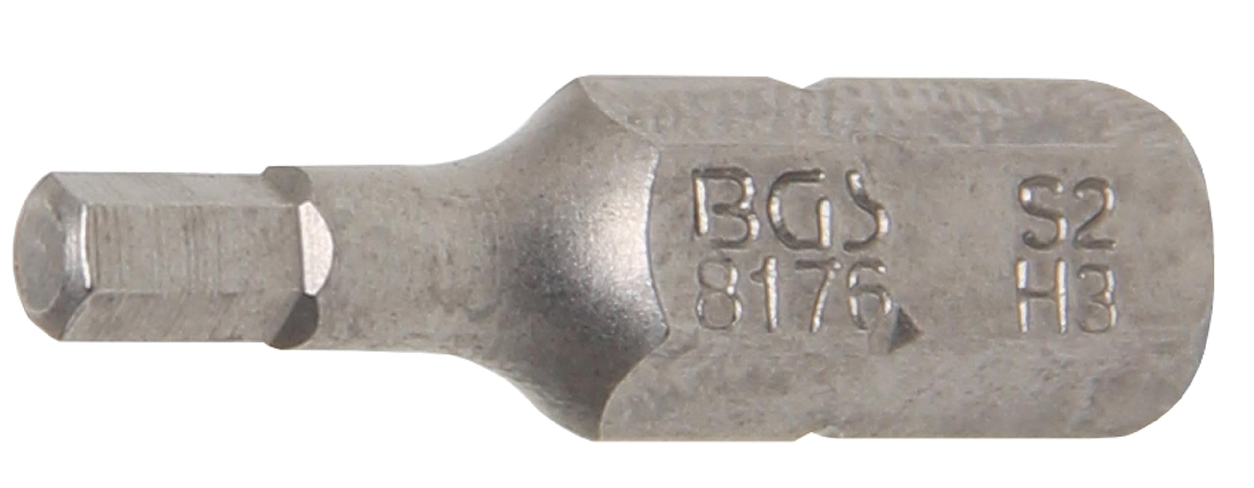 BGS 8176 | Bit | Length 25 mm | 6.3 mm (1/4") Drive | internal Hexagon 3 mm