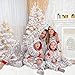 ANGELGGH Family Matching Christmas Onesie Pajamas, Vacation Cute Printed One Piece Pajamas, Xmas Hooded Holiday Sleepwear (Women, XXL, White-snowman)