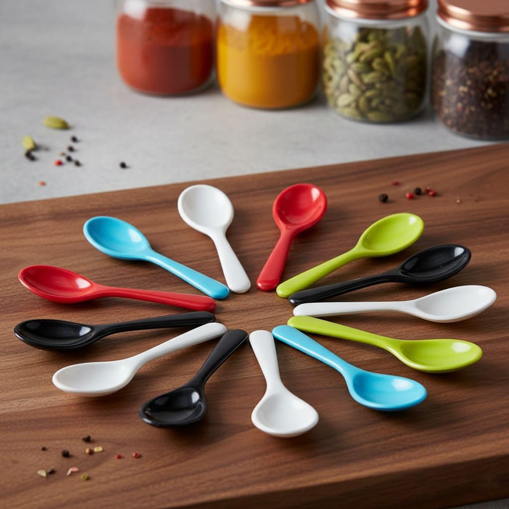 Community Spoon Clockwork ラップコア ミクスチャー Buy TOP TRICK Premium Multi-Color Mini Plastic Spoons Set