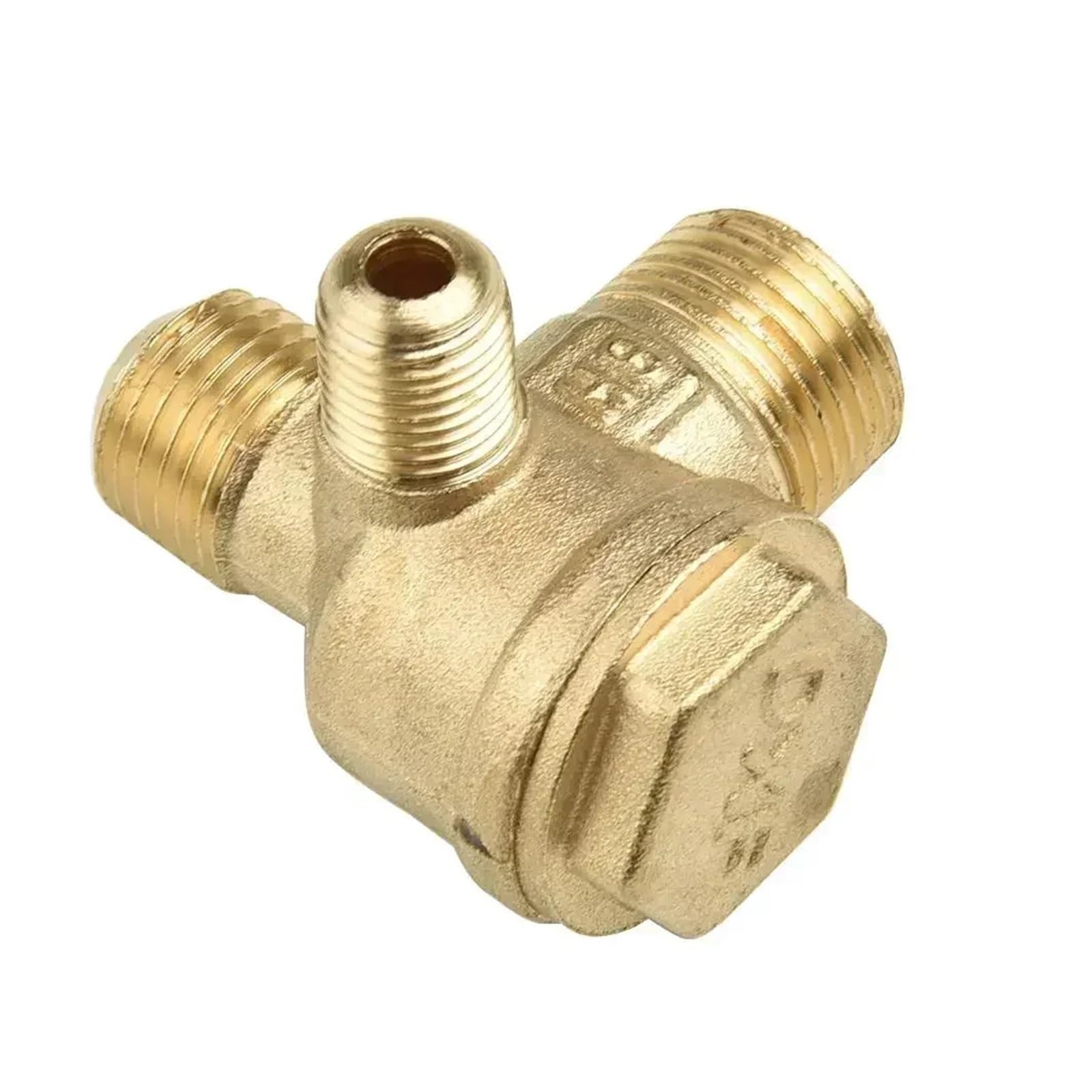 Fopure Men's One Color 3 Way Thread Air Pump Check Valve 10X14x16mm Air Compressor Exhaust Pipe Pipe Fittings 28Cm