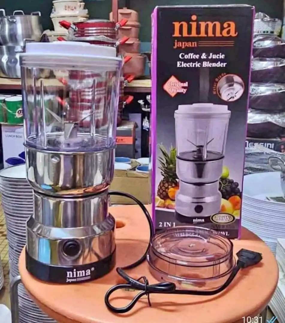 Nima Double Electric Grinder Best Wet& Dry Masala Multifunctional Portable Home use High-Speed Motor Stainless Steel Bowl Fast Blending Portable Blender-image-6