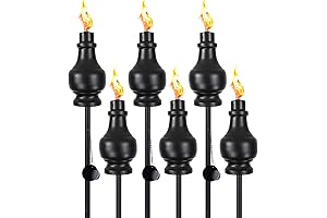 tewei 6 Pack Metal Bug Repellent Torches