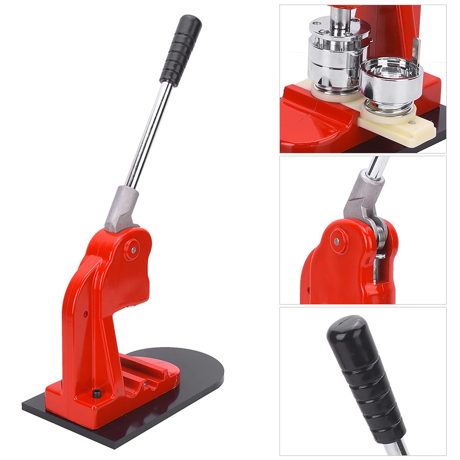 Máquina para fabricar insignias de 37 mm |Fabricante de botones ergonómico con 500 juegos de suministros |Fácil de operar para aficionados al bricolaje/eventos/pequeñas empresas