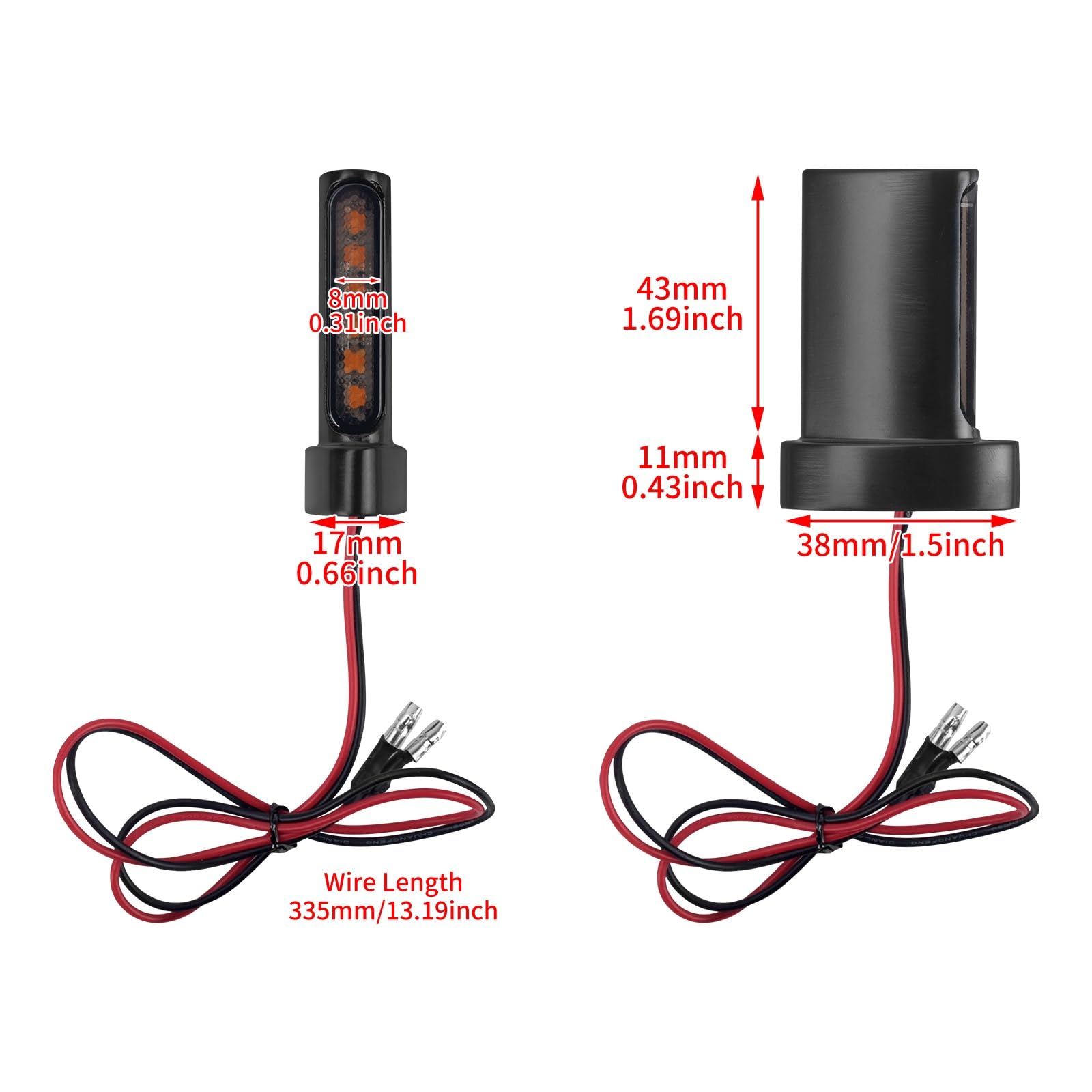 Indicatori Di Direzione Del Motociclo Luci Posteriori Lampeggianti Lampada Per Harley Sportster XL1200 883 Touring Softail