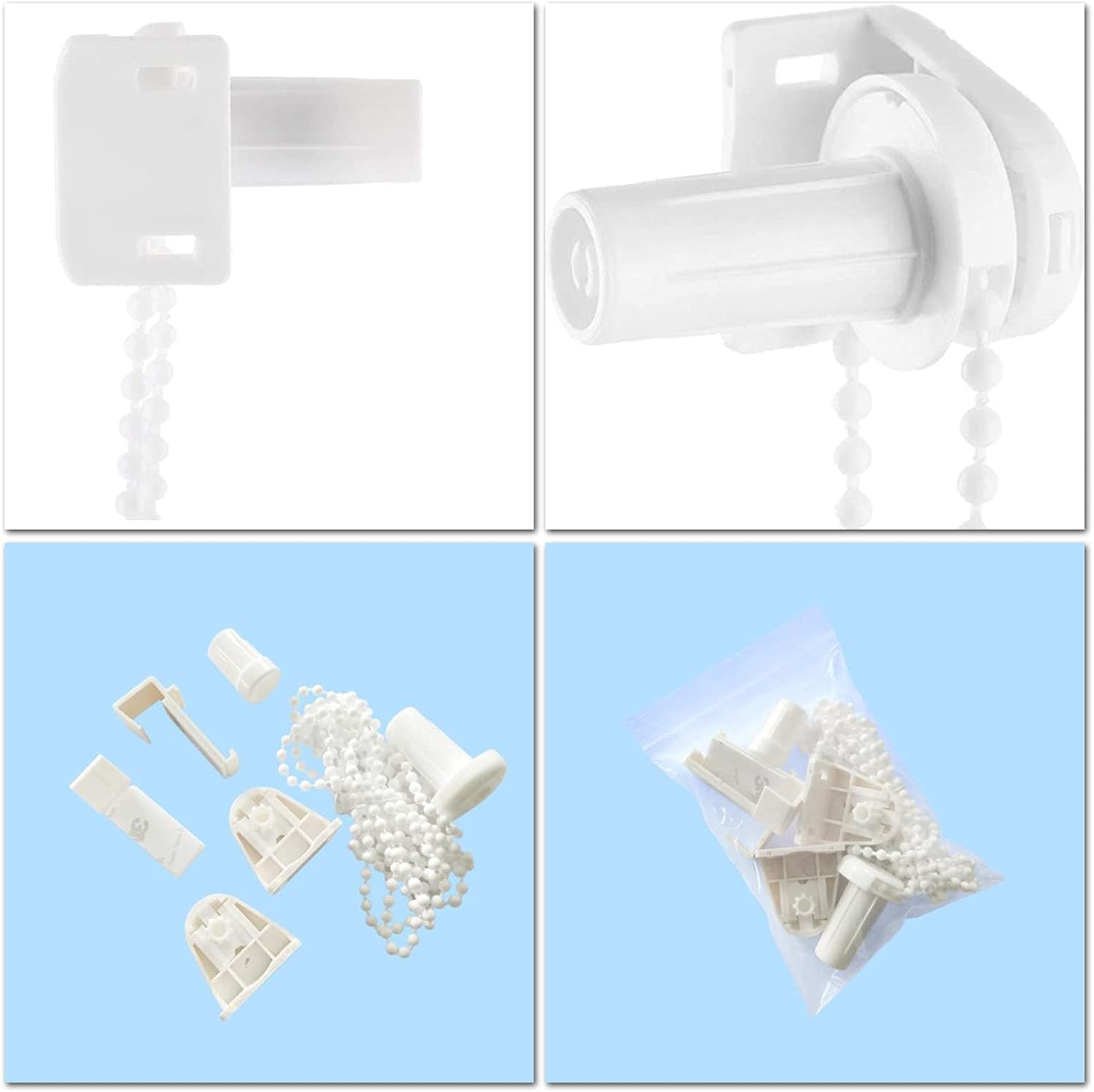 2 Sets 17mm Repair Fitting Kits Roller Blind Fittings Vertical Blind