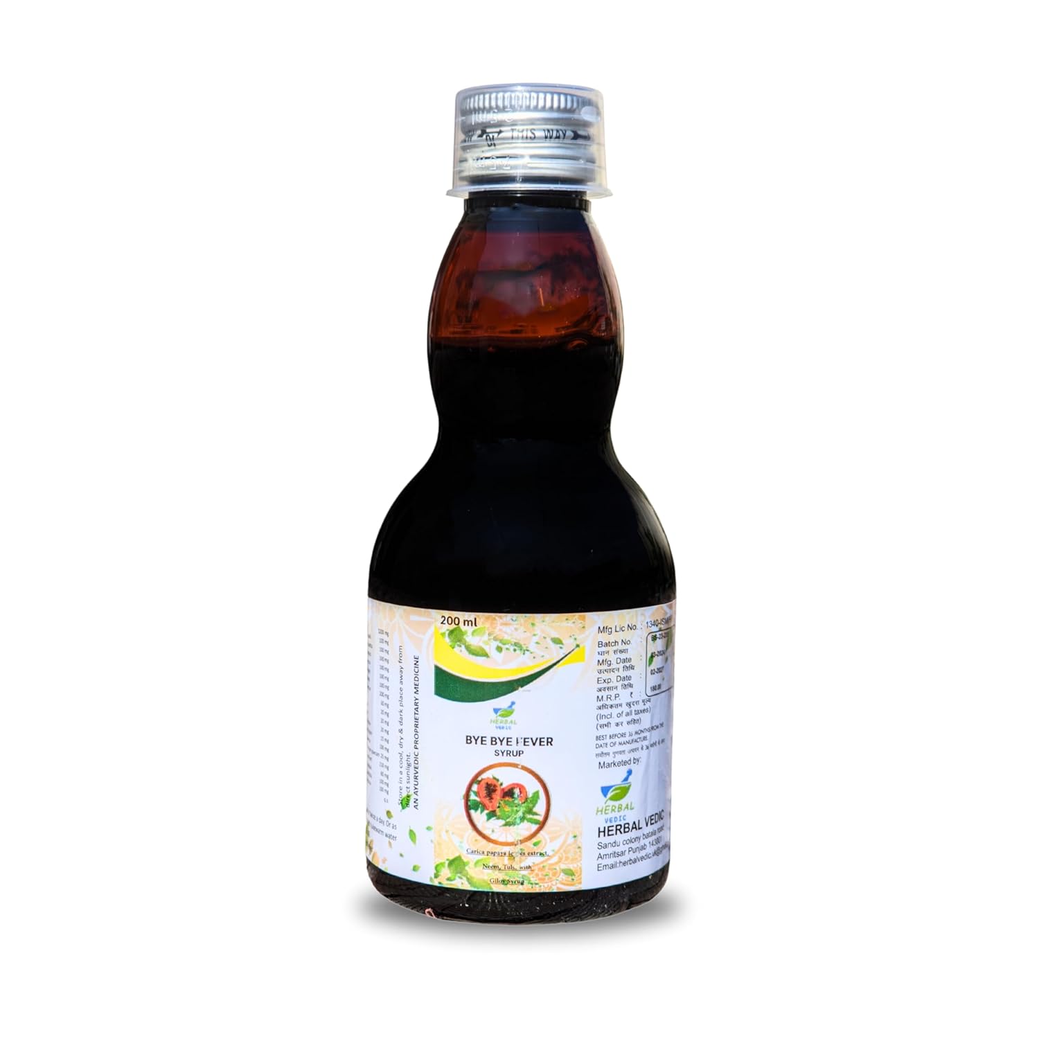 Bye Bye Fever Syrup | Get Ayurvedic Relief from Throat Issue, Natural Fever Care Syrup | Typhoid, Malaria, Dengue, Chinkengunia | Fever Syrup for kids all types Fever Syrup (200ml) Bye Bye Fever Syrup | Get Ayurvedic Relief from Throat Issue, Natural Fever Care Syrup | Typhoid, Malaria, Dengue, Chinkengunia | Fever Syrup for kids all types Fever Syrup (200ml)