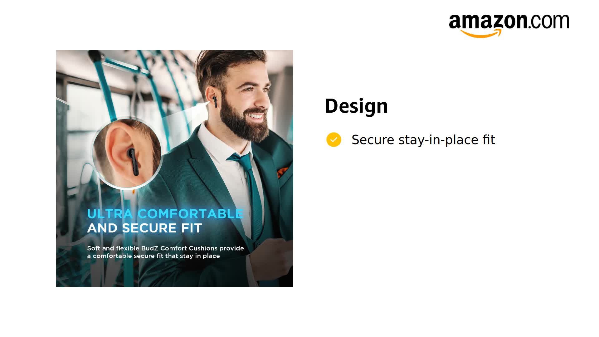 Amazon.com: Cambridge Soundworks BudZ Ultra Bluetooth Headphones - Active  Noise Cancelling True Wireless Earbuds with 14Hr Total Playtime from  Compact Charging Case by OontZ (Black) : Electronics